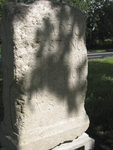 901091 Afbeelding van een replica van de altaarsteen met een Latijnse tekst gewijd aan de de godin Viradecdis, in de ...